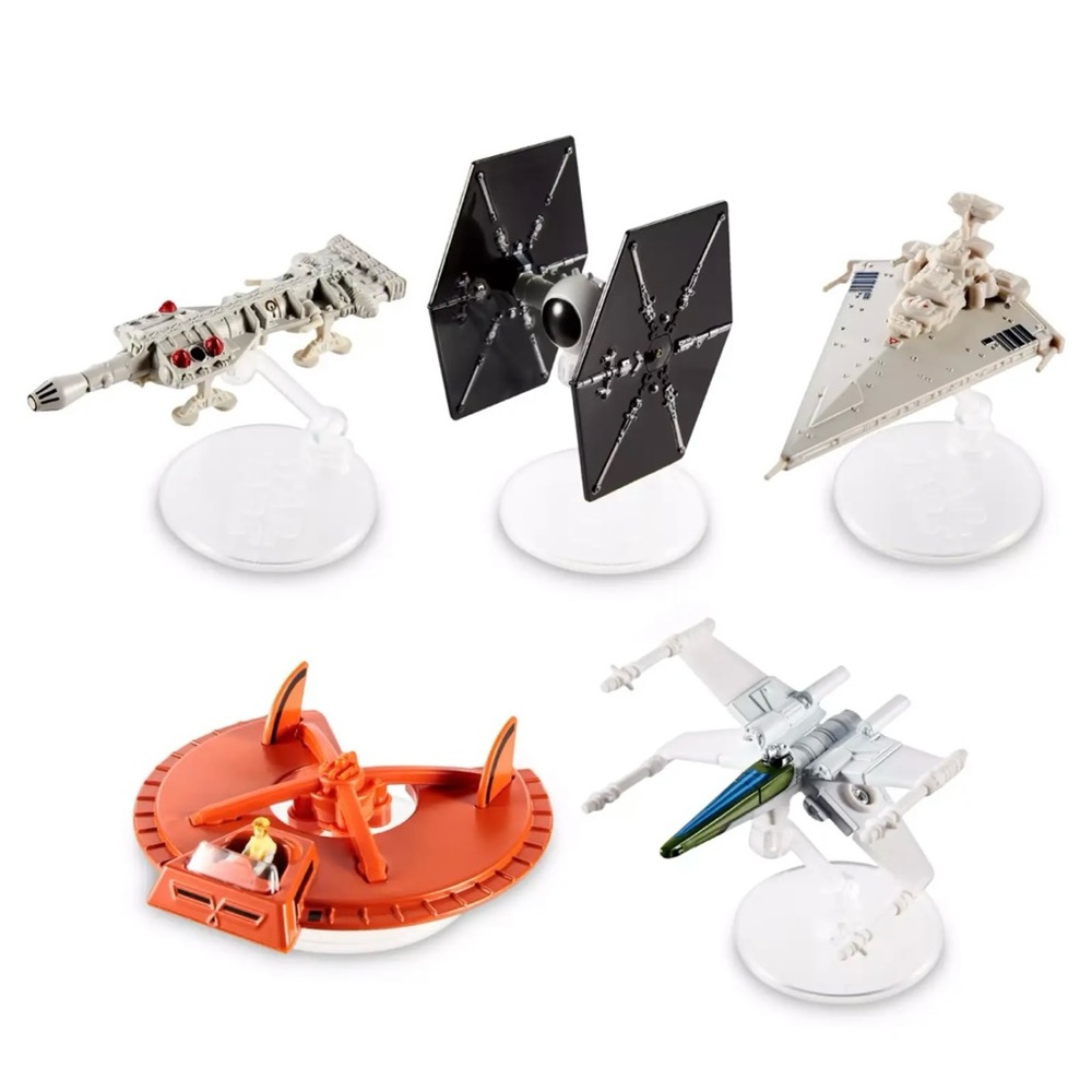 NIB Disney Hot Wheels Star Wars Original Concept Series Starships - set of 5